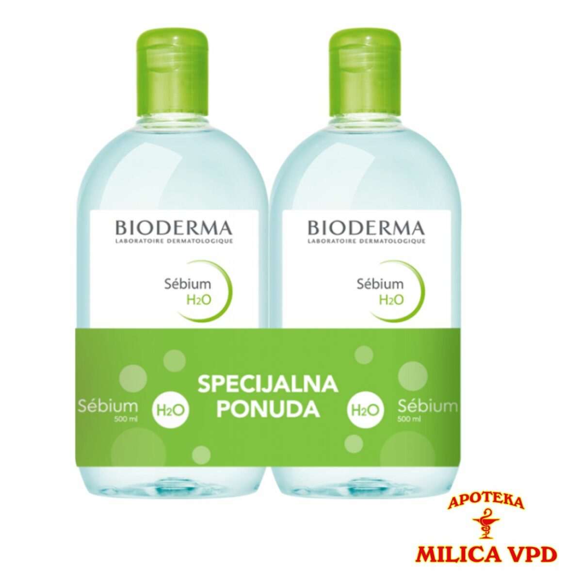 Bioderma Sebium micelarna voda 500+500ml