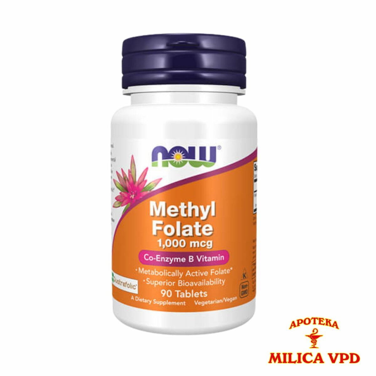Now Methyl Folat 90x1000mcg