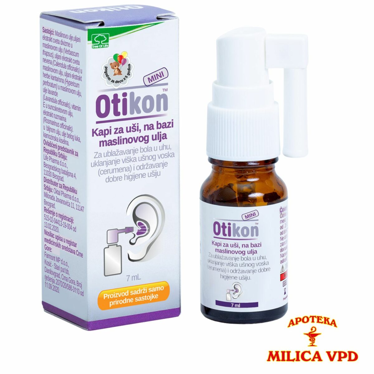 Otikon Mini sprej za uho 7ml