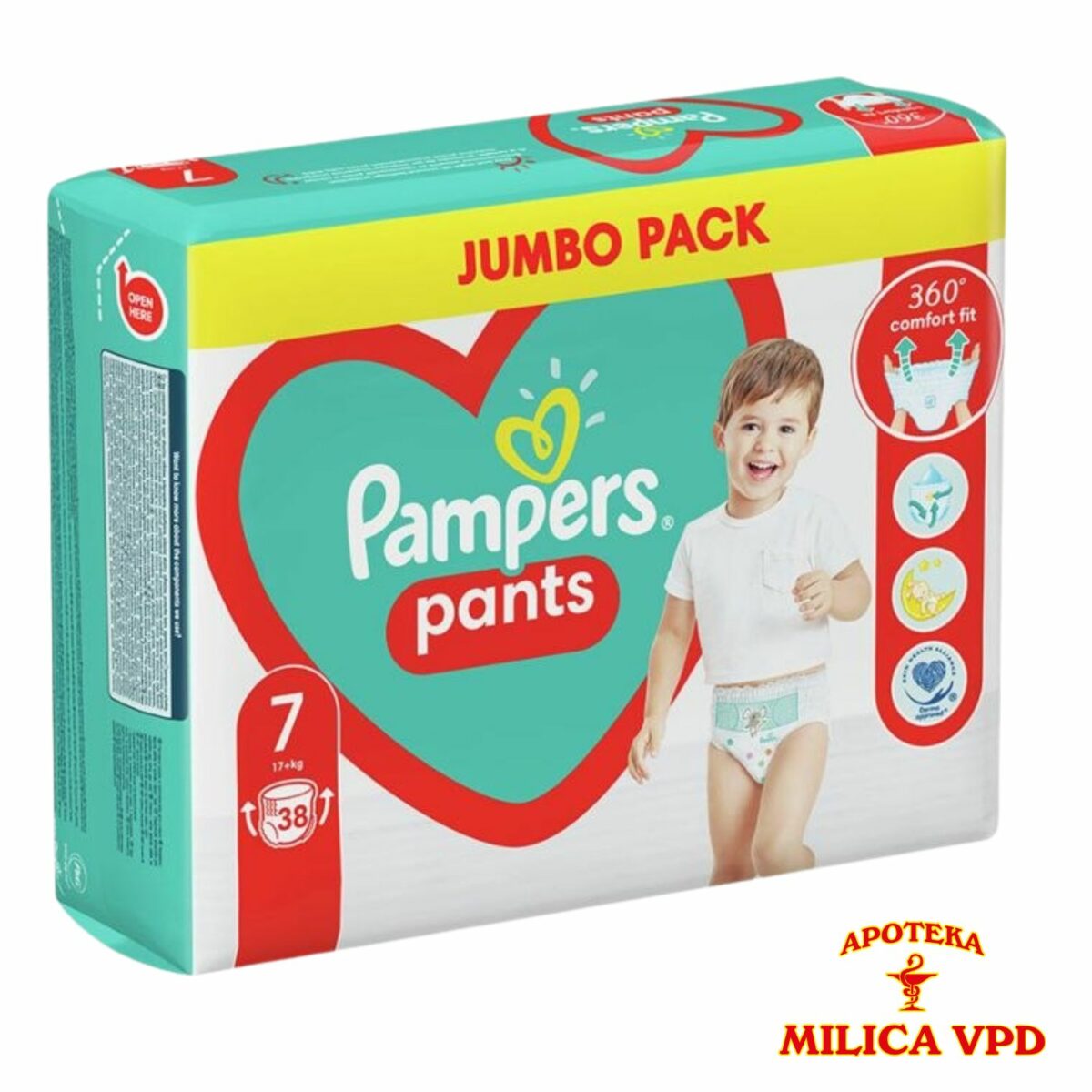 Pampers Pants (gaćice) pelene 7 (17+kg) A38