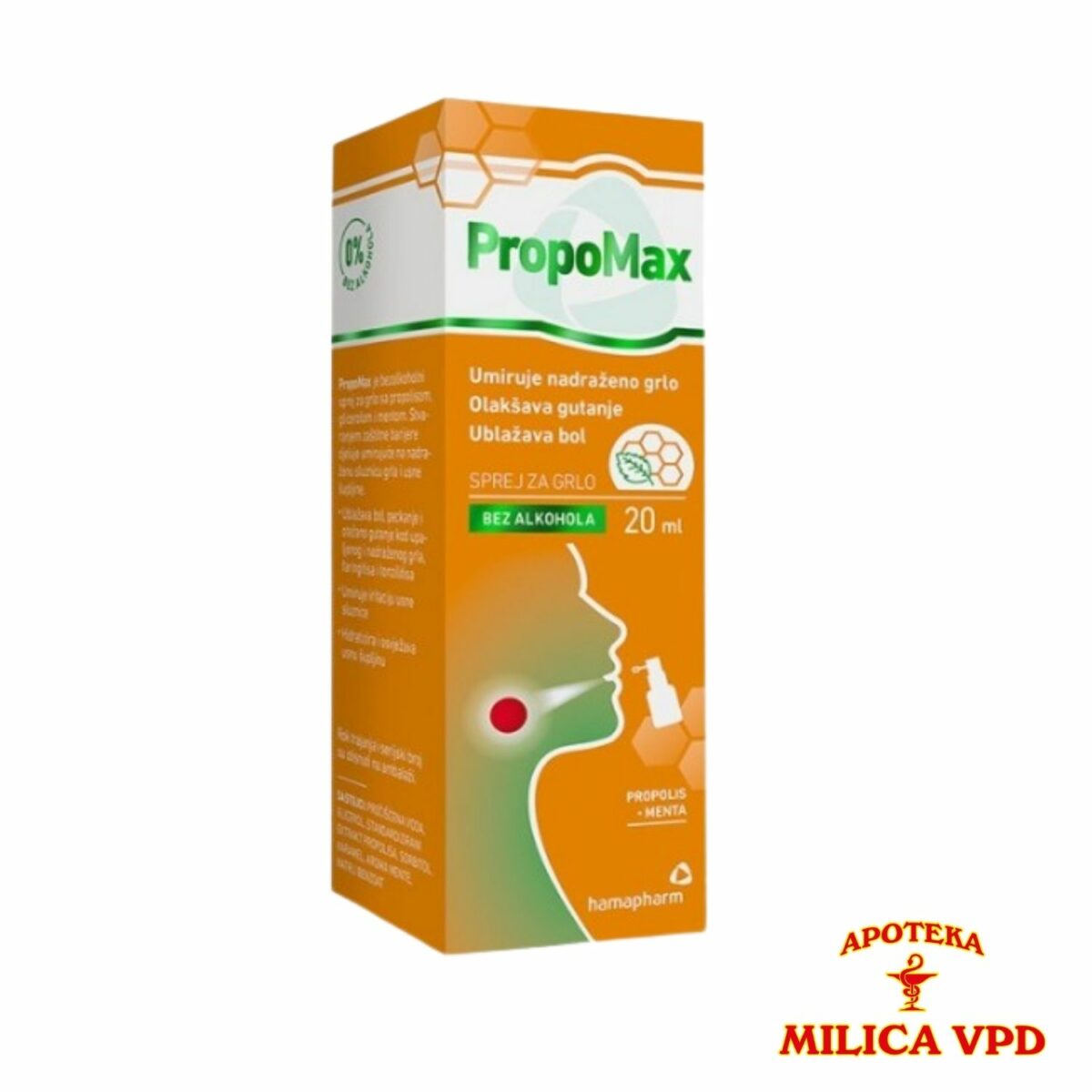 Propomax sprej za grlo 20ml