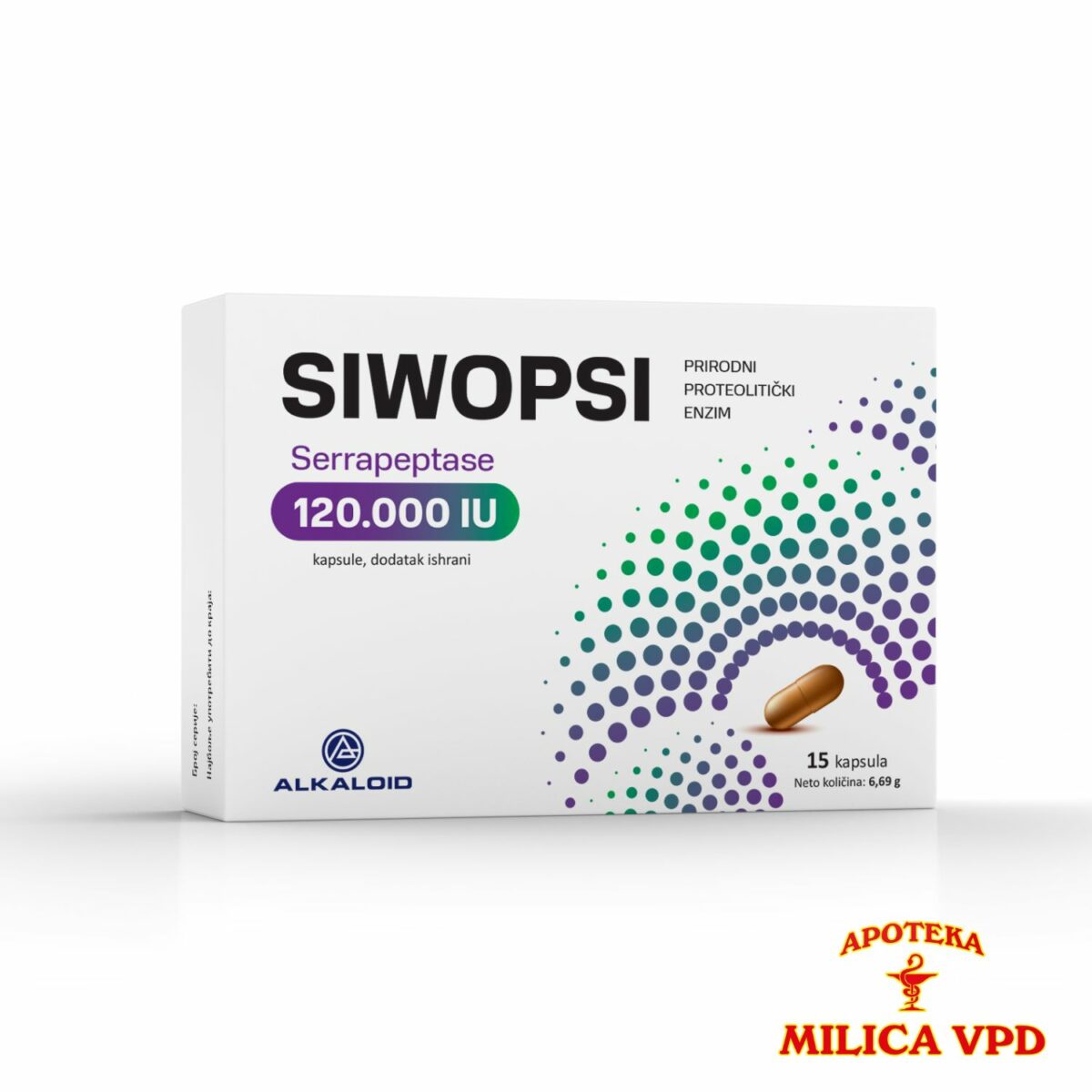 Siwopsi Serrapaptase 15x120 000 IU