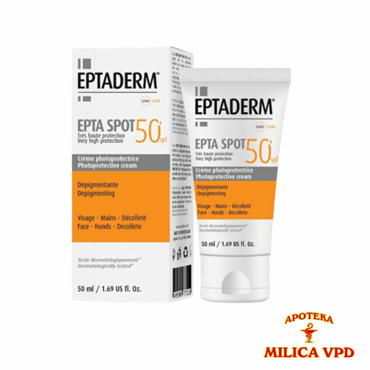 EPTA SPOT SPF 50+ KREMA ZA ZAŠTITU OD SUNCA 50ML