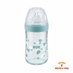 Nuk staklena flašica NS 240ml, sil 0-6m