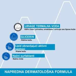 Uriage Ekstra bogati dermatološki gel za tuširanje 500ml