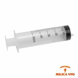 Špric 50ml trodelni plastični sterilni sa gumom