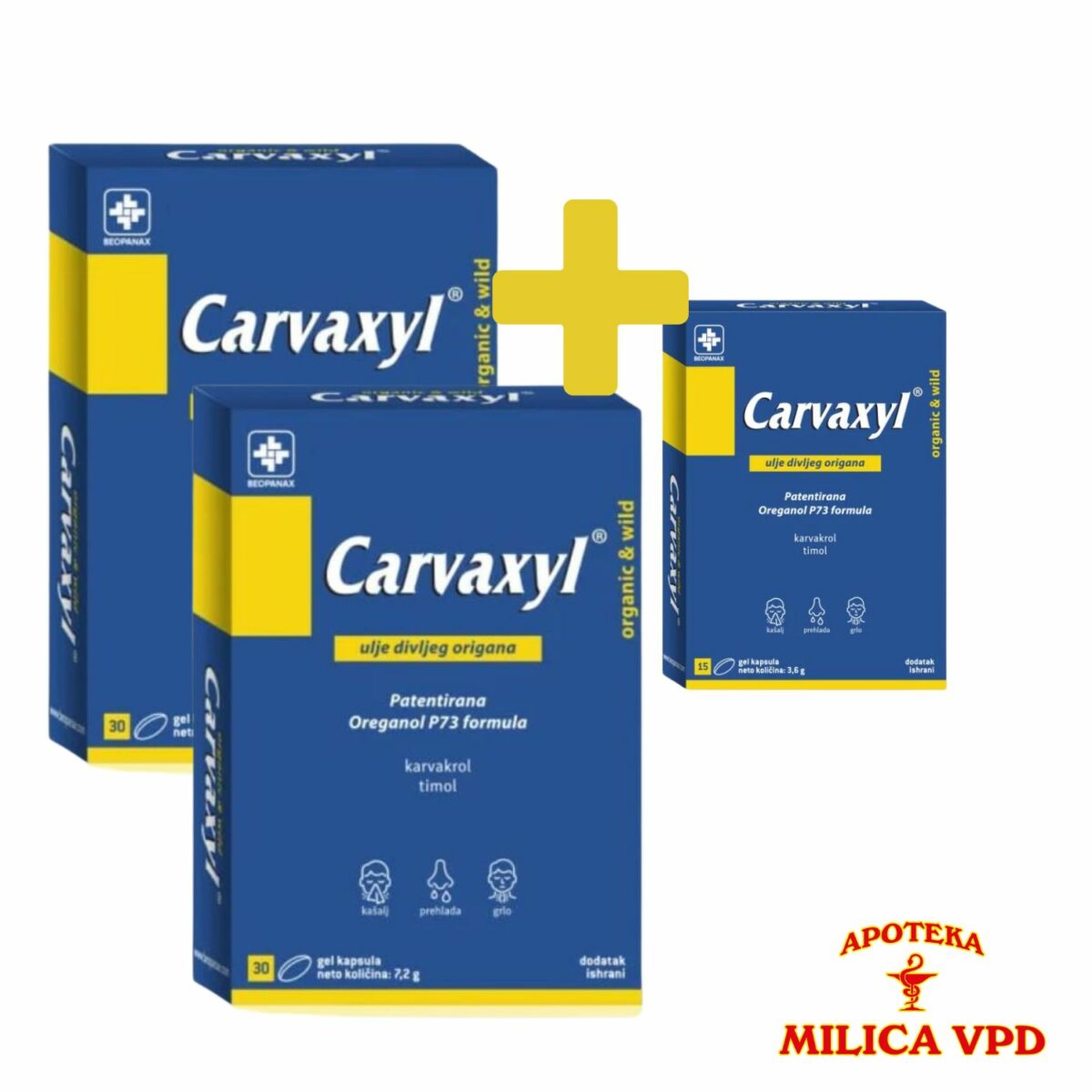 Carvaxyl A30 1+1 + GRATIS 1 KUTIJA OD 15 KAPSULA