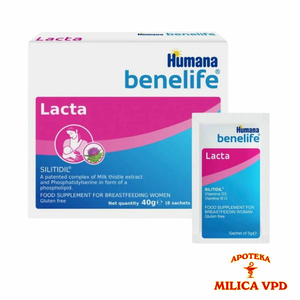 Humana Benelife Lacta 8 kesica namenjene dojiljama