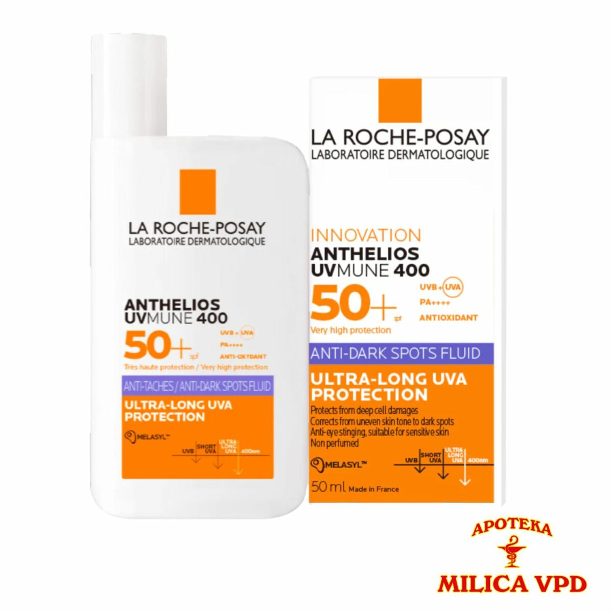 La Roche-Posay Anthelios UVMUNE 400 SPF 50+ Anti dark spots fluid 50ml