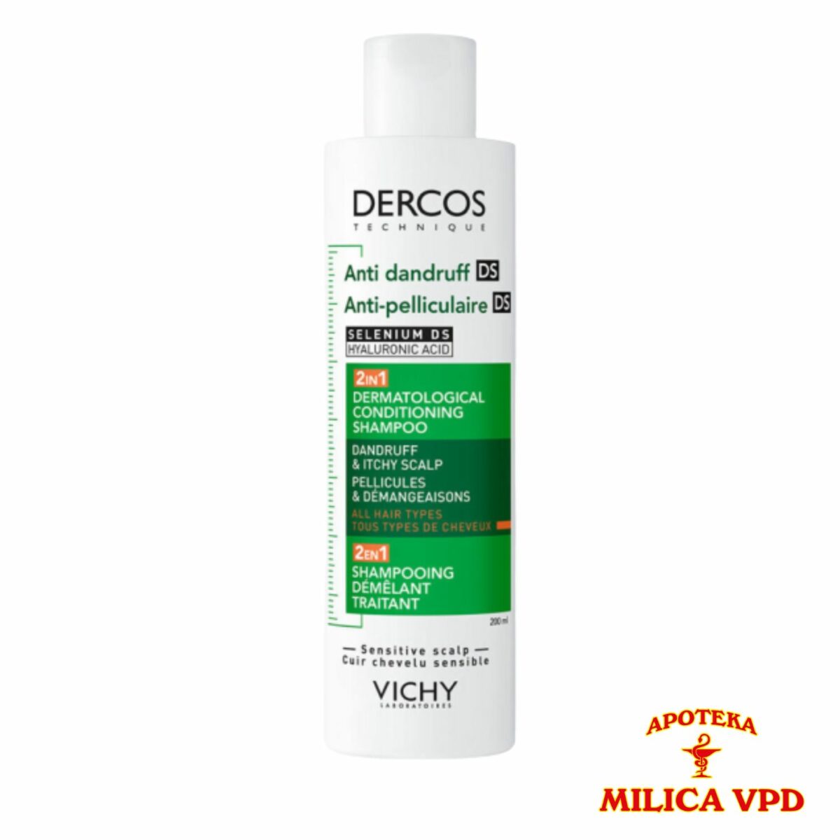 Vichy Dercos Anti Dandruff DS 2u1 šampon i regenerator 200ml