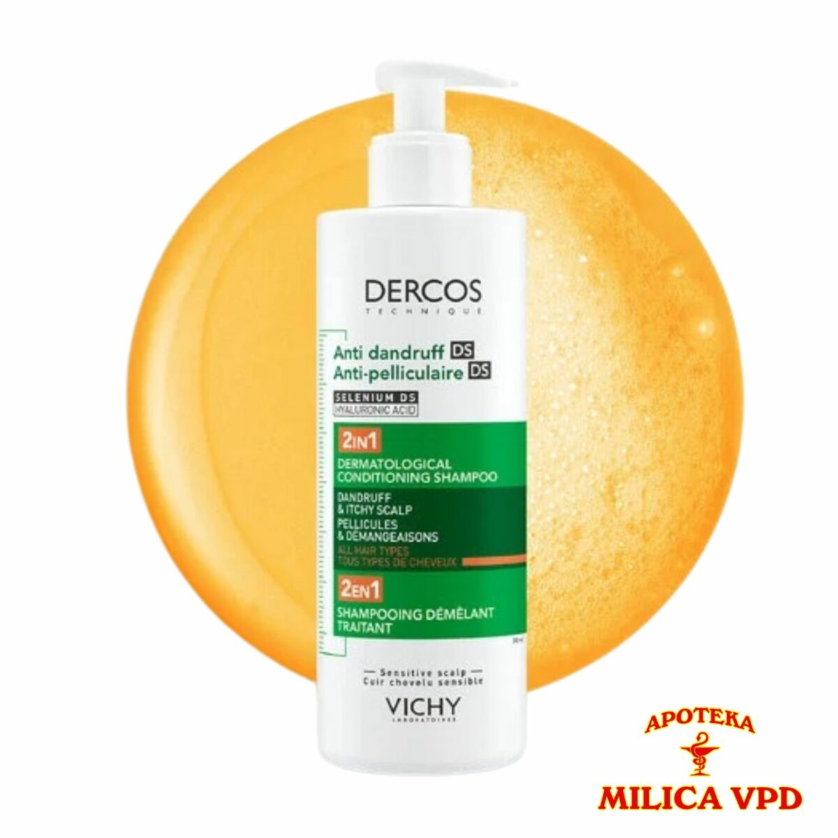 Vichy Dercos Anti Dandruff DS 2u1 šampon i regenerator 400ml