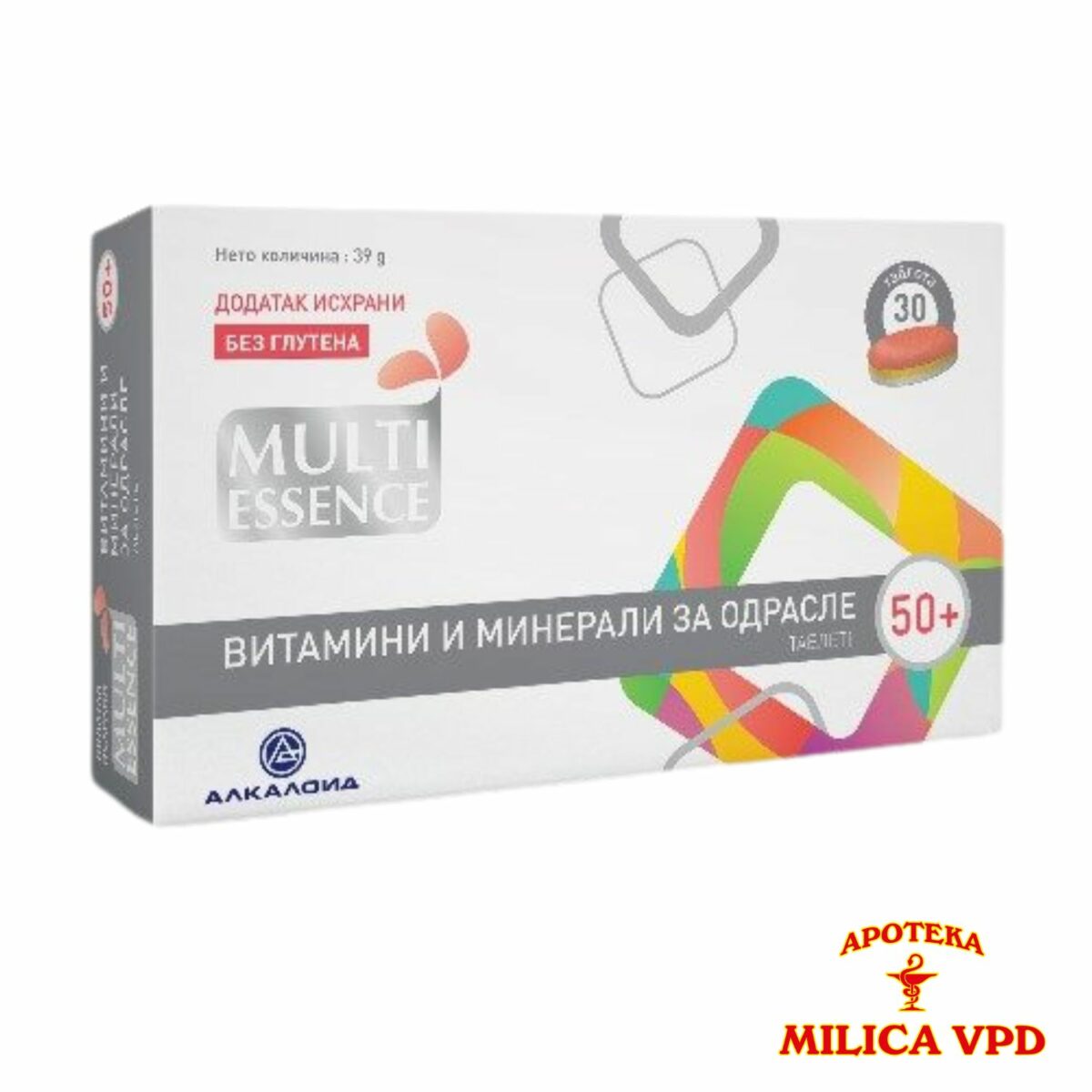Multiessence Vitamini i minerali za odrasle 50+ 30 tableta