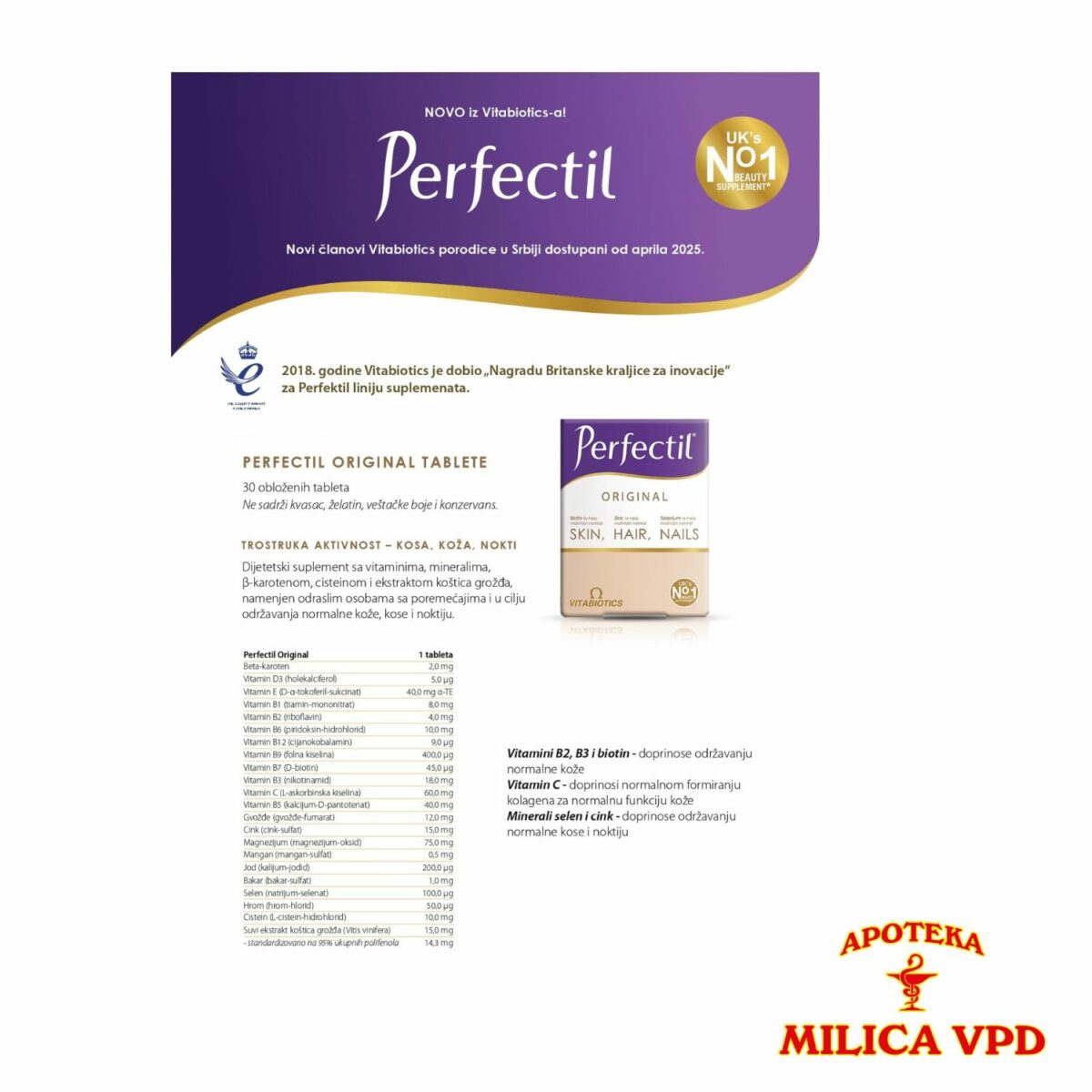 Perfectil Original 30 tableta - Image 3