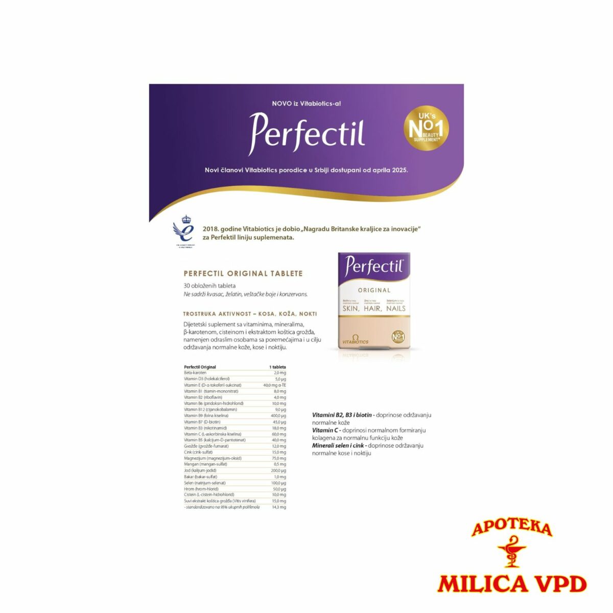 Perfectil Original 30 tableta - Image 2