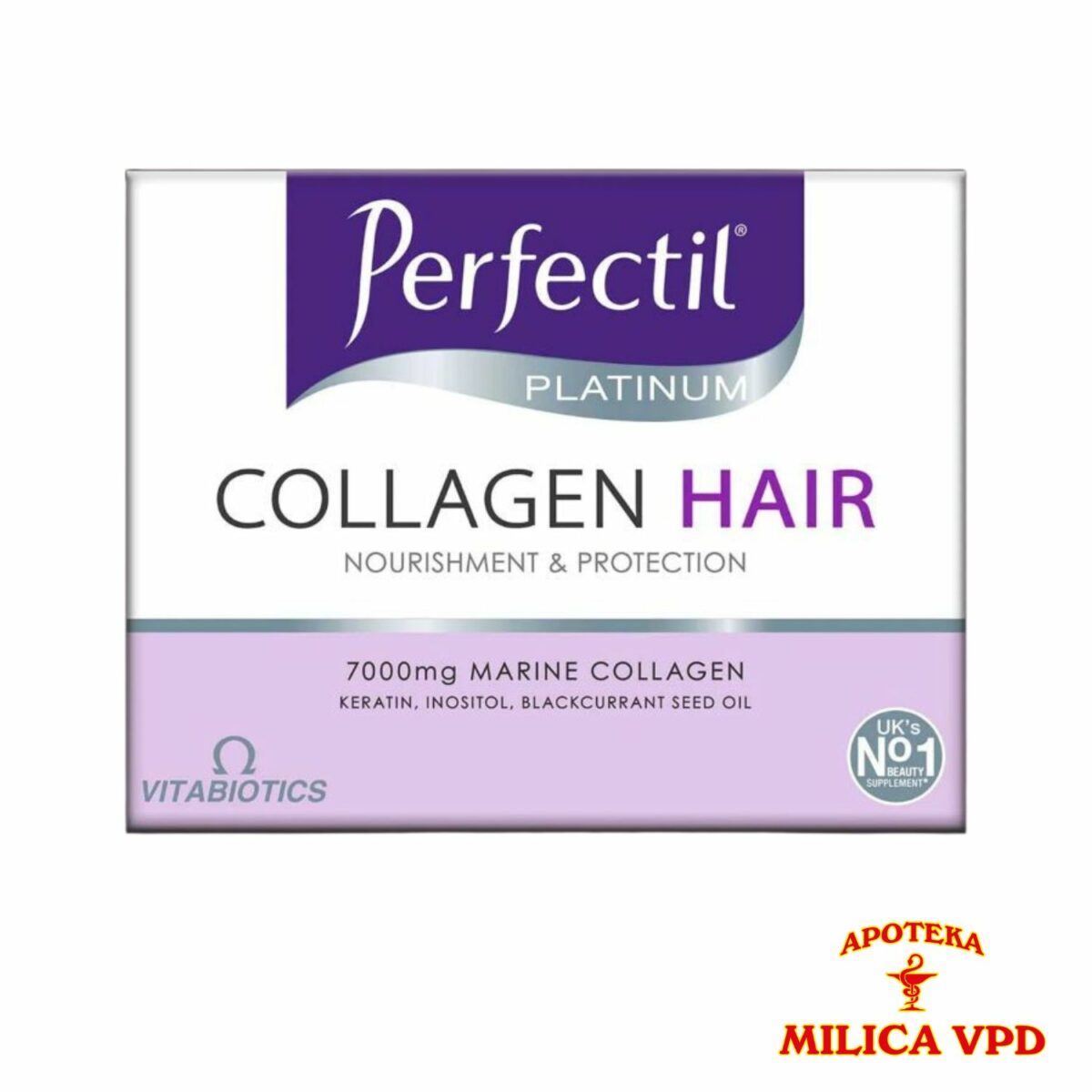 Perfectil Platinum Collagen Hair - beauty shots 10 bočica