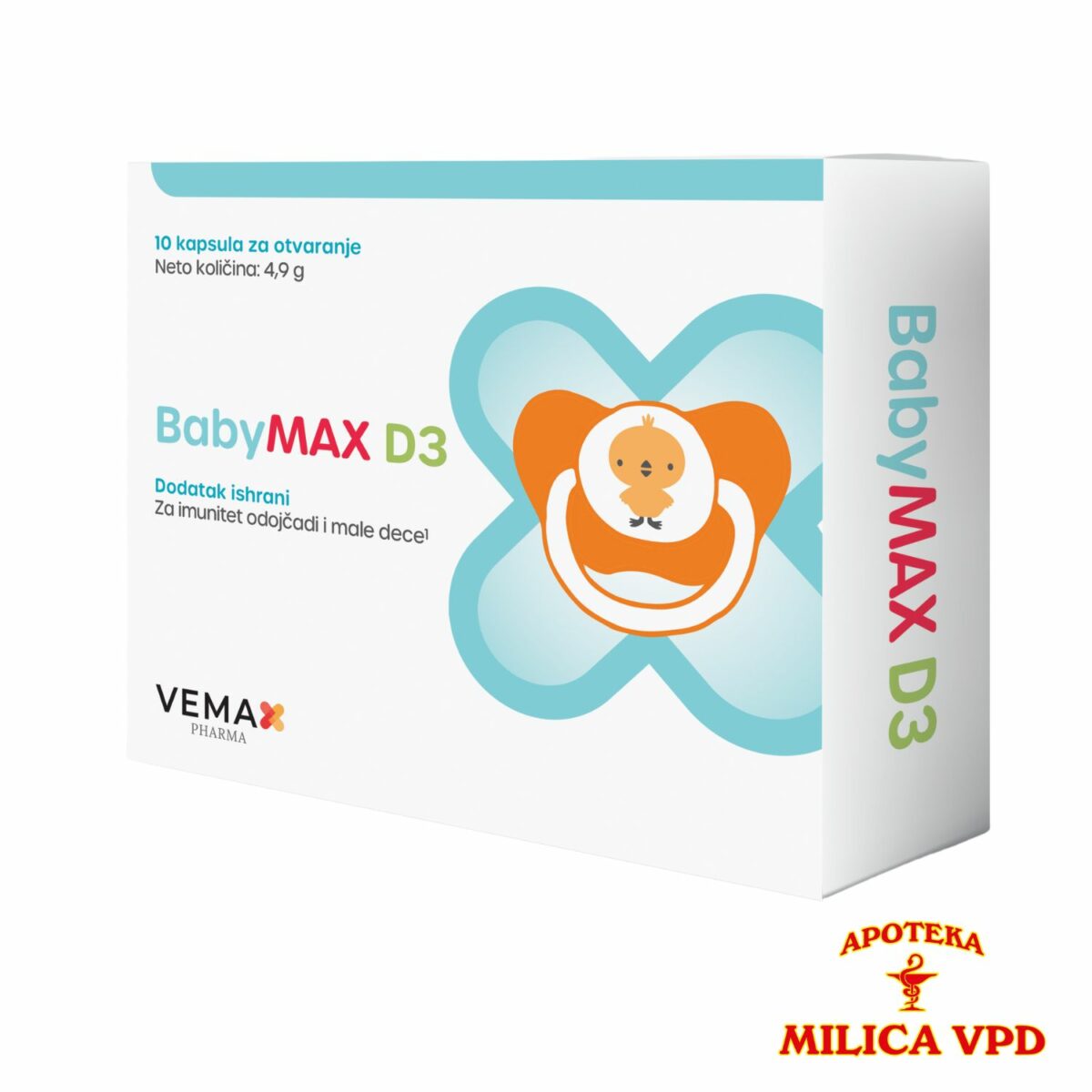 Babymax D3 10 kapsula za otvaranje