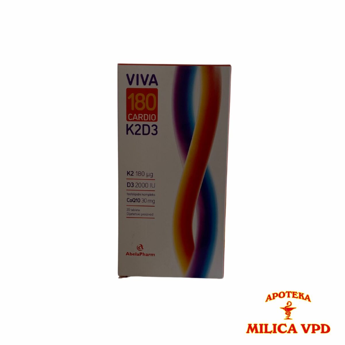 K2D3 Viva 180 Cardio 20 tableta