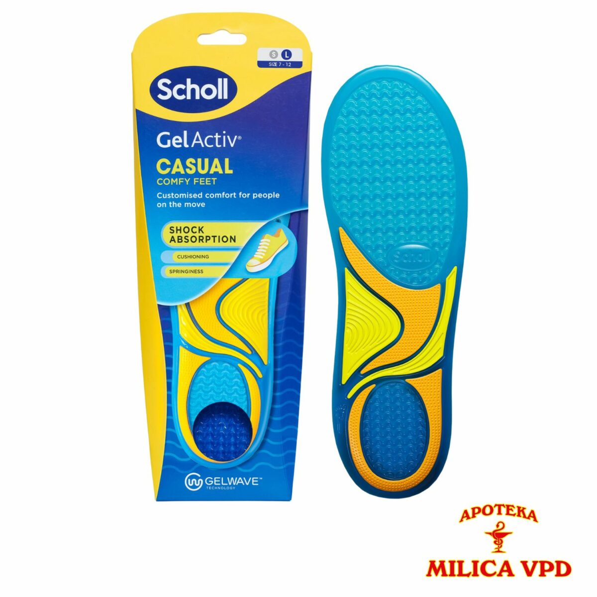 Scholl Gelactiv ulošci za svaki dan veličina L (40,5-46,5)
