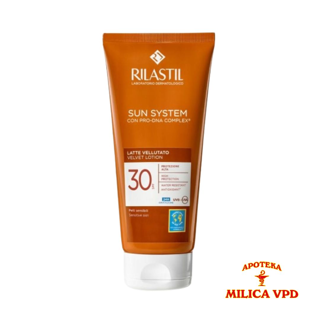 RILASTIL SUN VELEVET LOSION SPF 30, 200 ML 1+1 GRATIS