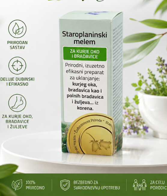 Staroplaninski melem za kurje oko i bradavice 15ml