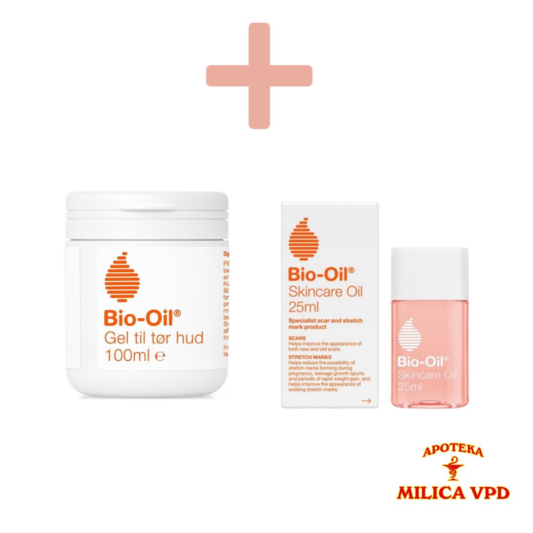Bio-Oil gel za suvu kožu 100ml + Bio-Oil 25ml GRATIS