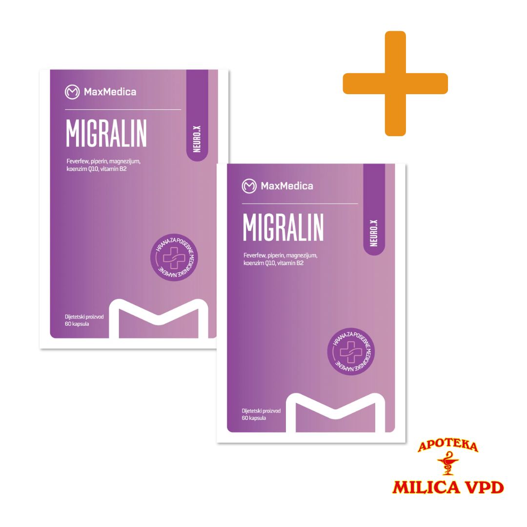 Max Medica Migralin 60 kapsula 1+1 GRATIS