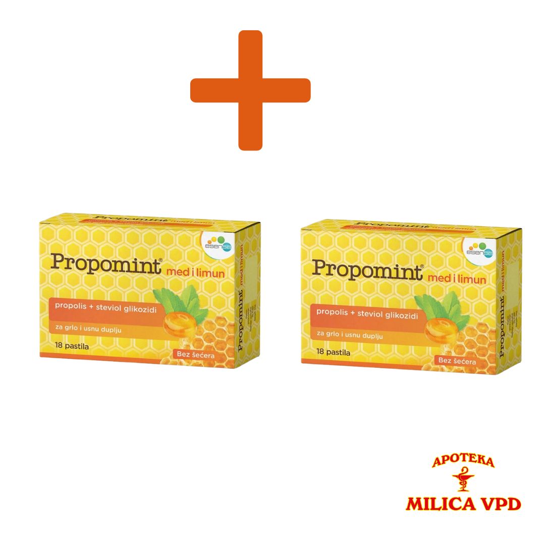 Propomint med i limun pastile A18 1+1 GRATIS