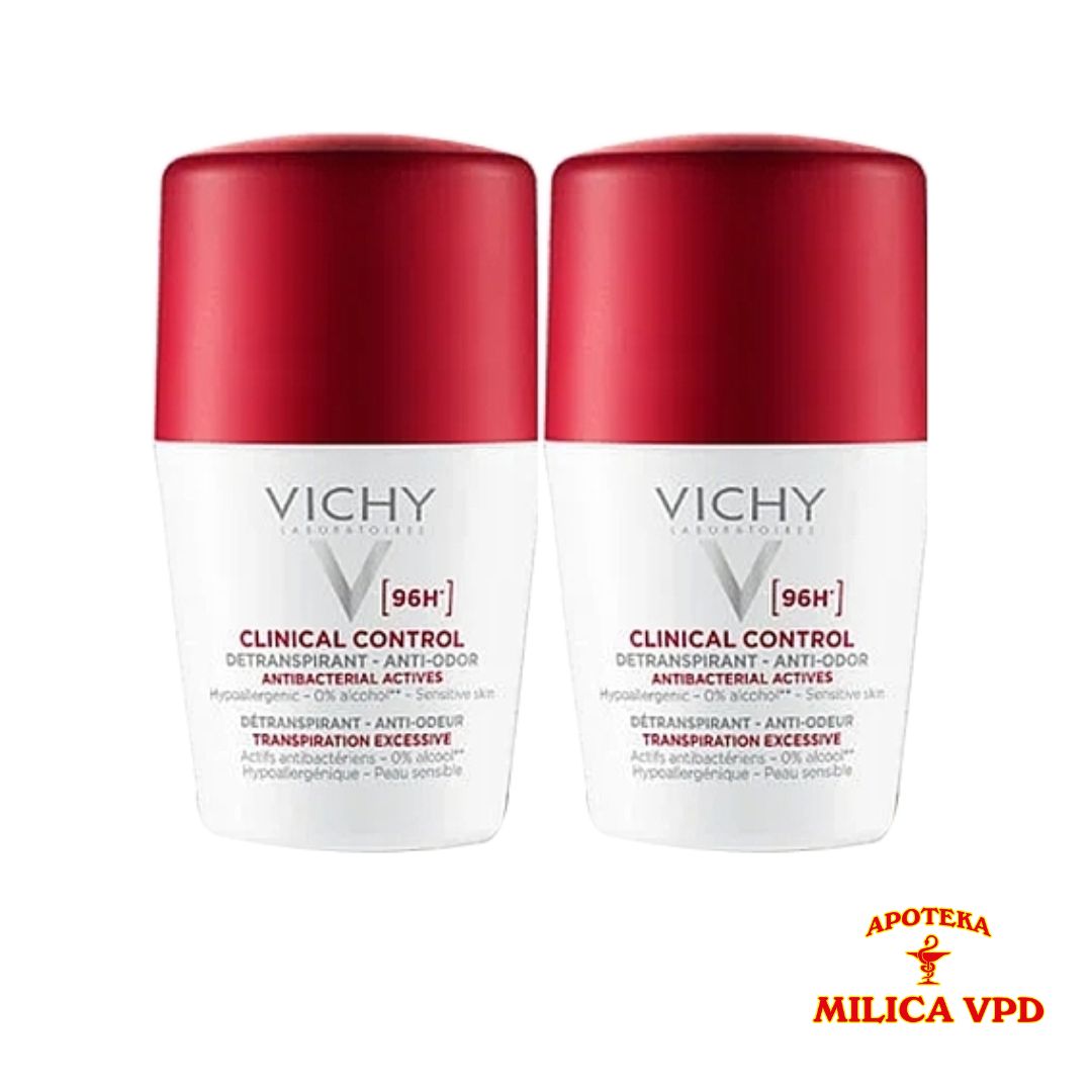 Vichy Roll On Clinical Control 2x50ml