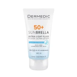 DERMEDIC SUNBRELLA ULTRA LIGHT FLUID ZA MASNU I KOMBINOVANU KOŽU SPF50+ 40ML
