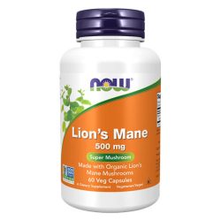NOW Lion Mane 500mg 60 veganskih kapsula