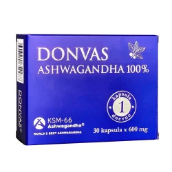DONVAS ASHWAGANDHA 100%, 30 kapsula x 600mg