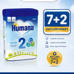 Humana 2 800 gr AKCIJSKI PAKET 7+2 GRATIS
