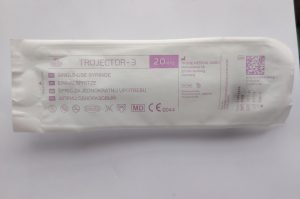 Špric 20ml trodelni plastični sterilni sa gumom TROGE