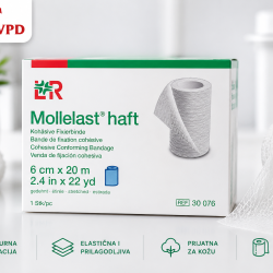 Mollelast Haft plavi 6 cm × 20 m (2,4 inča × 22 jarda)