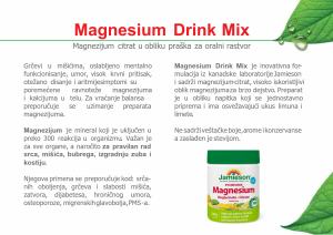 Jamieson magnezijum bisglicinat + citrat prašak 228g