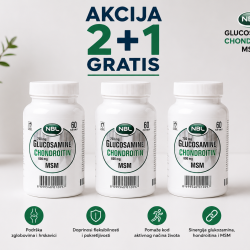 NBL Glucosamine Chondroitin MS 60 tableta, 2+1 GRATIS