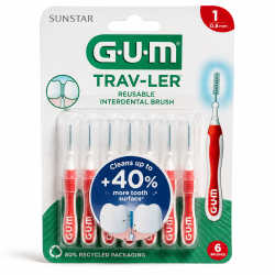 GUM Trav-Ler interdentalna četkica veličine 1 – 0,8 mm, A6
