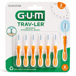 GUM Trav-Ler interdentalna četkica veličine 2 – 0,9 mm, A6