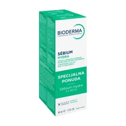 Bioderma Sebium Hydra 2x40ml 1+1 GRATIS