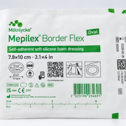 Mepilex Border Flex Oval 7,8 × 10 cm, 1 komad