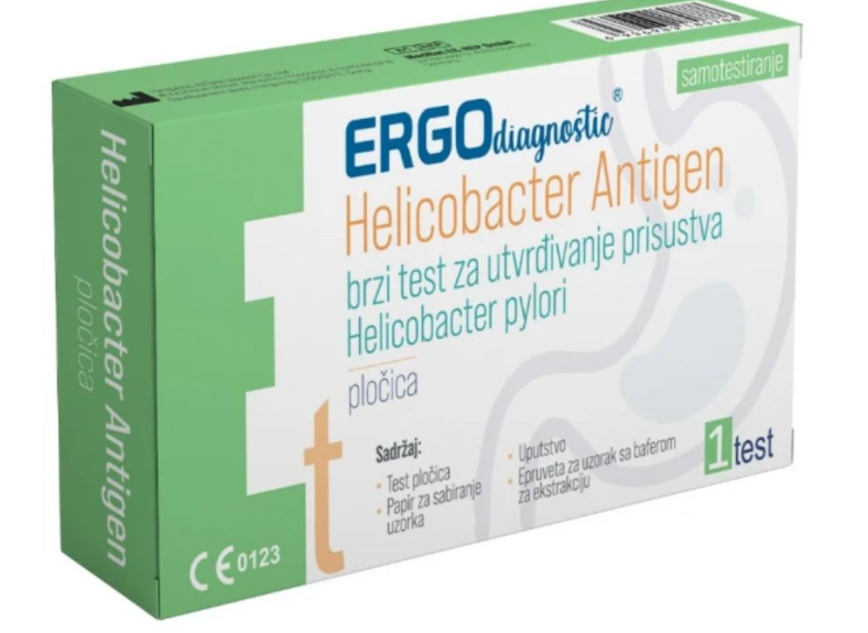 Ergo test za samotestiranje na Heliko bakteriju iz fecesa 1 komad