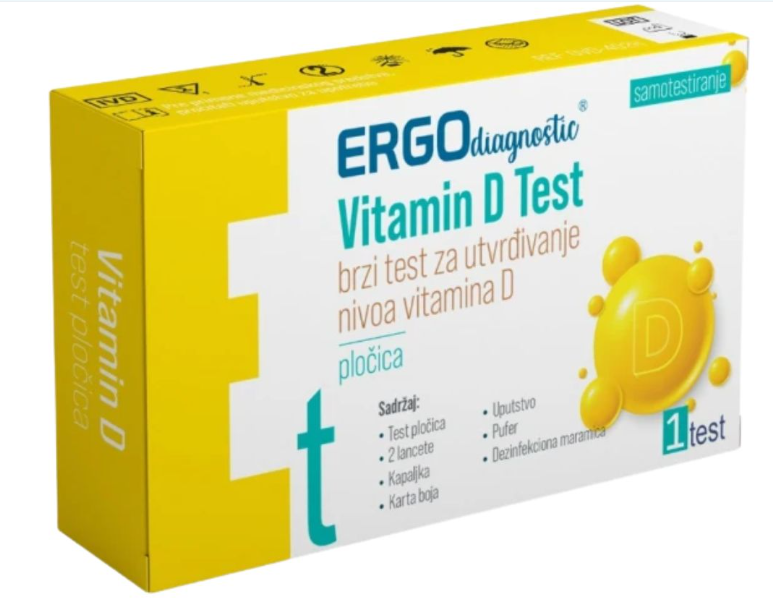 Ergo test za samotestiranje i utvrđivanje nivoa vitamina D 1 komad